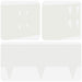 Gazonrand 50 st 100 x 20 cm Staal Wit