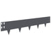 Gazonrand 20 st 100 x 20 cm Staal Antracietkleurig