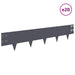 Gazonrand 20 st 100 x 20 cm Staal Antracietkleurig