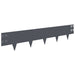 Gazonrand 50 st 100 x 20 cm Staal Antracietkleurig