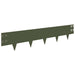 Gazonrand 20 st 100 x 20 cm Staal Olijfgroen