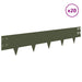 Gazonrand 20 st 100 x 20 cm Staal Olijfgroen