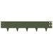 Gazonrand 50 st 100 x 20 cm Staal Olijfgroen