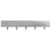 Gazonrand 20 st 100 x 20 cm Staal Zilverkleurig