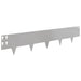 Gazonrand 30 st 100 x 20 cm Staal Zilverkleurig