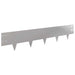Gazonrand 50 st 100 x 20 cm Staal Zilverkleurig