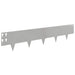 Gazonrand 10 st 100 x 20 cm Staal Zilverkleurig