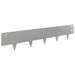 Gazonrand 30 st 100 x 20 cm Staal Zilverkleurig