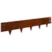 Gazonrand 10 st 100 x 20 cm Staal Roestig