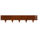Gazonrand 20 st 100 x 20 cm Staal Roestig