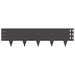 Gazonrand 10 st 100 x 25 cm Staal Zwart