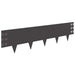 Gazonrand 30 st 100 x 25 cm Staal Zwart