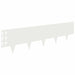 Gazonrand 20 st 100 x 25 cm Staal Wit