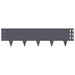 Gazonrand 10 st 100 x 25 cm Staal Antracietkleurig