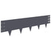 Gazonrand 20 st 100 x 25 cm Staal Antracietkleurig