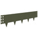 Gazonrand 10 st 100 x 25 cm Staal Olijfgroen