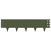Gazonrand 30 st 100 x 25 cm Staal Olijfgroen