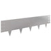 Gazonrand 10 st 100 x 25 cm Staal Zilverkleurig