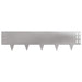Gazonrand 20 st 100 x 25 cm Staal Zilverkleurig