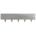 Gazonrand 10 st 100 x 25 cm Staal Zilverkleurig