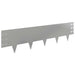 Gazonrand 30 st 100 x 25 cm Staal Zilverkleurig
