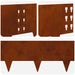 Gazonrand 20 st 100 x 25 cm Staal Roestig