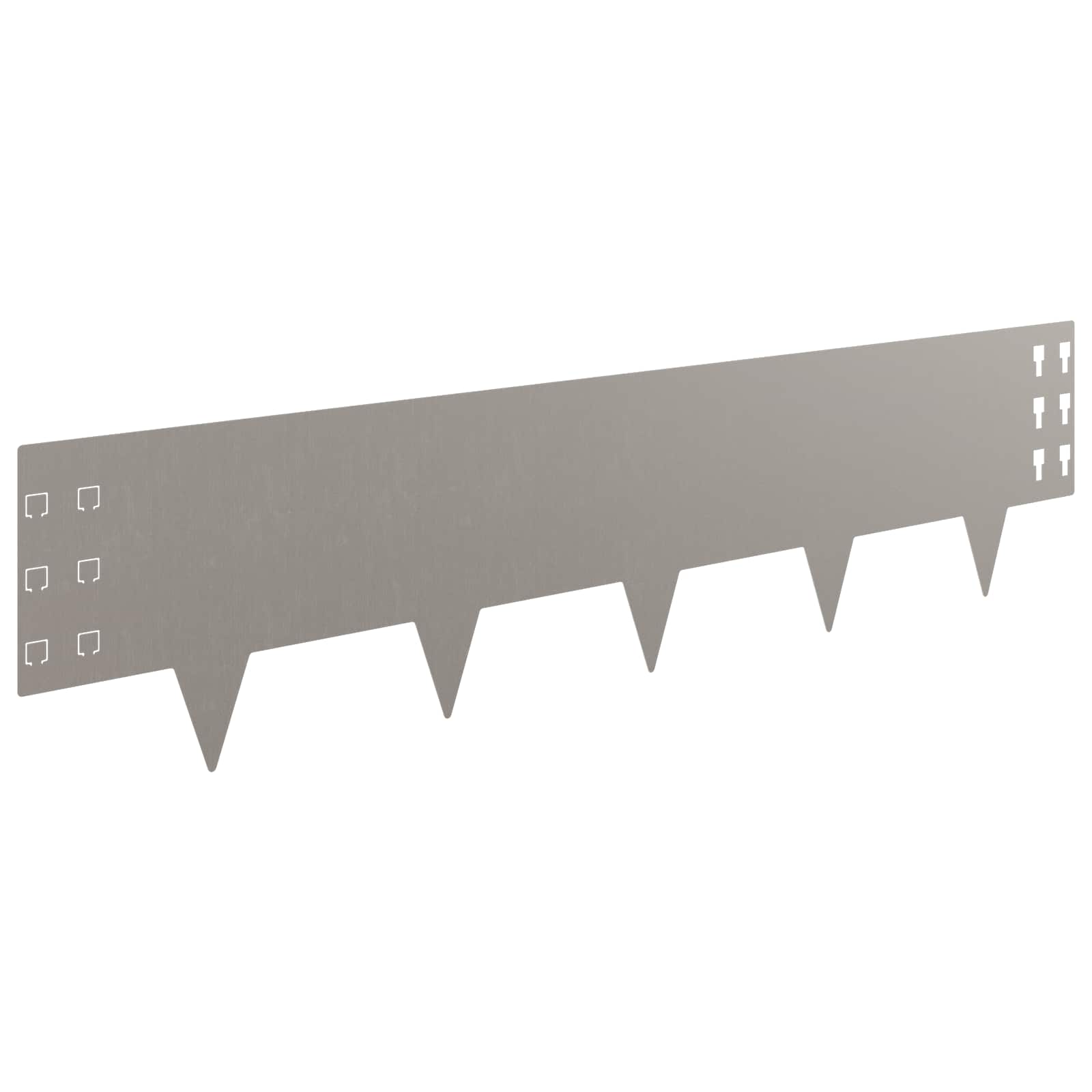 Gazonrand 30 st 100 x 25 cm Staal Roestig