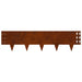 Gazonrand 30 st 100 x 25 cm Staal Roestig