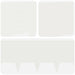 Gazonrand 10 st 100 x 30 cm Staal Wit