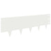 Gazonrand 10 st 100 x 30 cm Staal Wit
