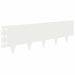 Gazonrand 10 st 100 x 30 cm Staal Wit