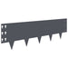 Gazonrand 30 st 100 x 30 cm Staal Antracietkleurig