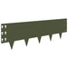 Gazonrand 30 st 100 x 30 cm Staal Olijfgroen