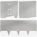 Gazonrand 10 st 100 x 30 cm Staal Zilverkleurig