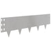 Gazonrand 10 st 100 x 30 cm Staal Zilverkleurig