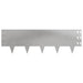 Gazonrand 10 st 100 x 30 cm Staal Zilverkleurig