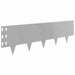 Gazonrand 20 st 100 x 30 cm Staal Zilverkleurig