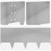 Gazonrand 30 st 100 x 30 cm Staal Zilverkleurig
