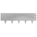 Gazonrand 30 st 100 x 30 cm Staal Zilverkleurig