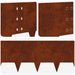 Gazonrand 10 st 100 x 30 cm Staal Roestig