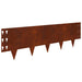 Gazonrand 10 st 100 x 30 cm Staal Roestig