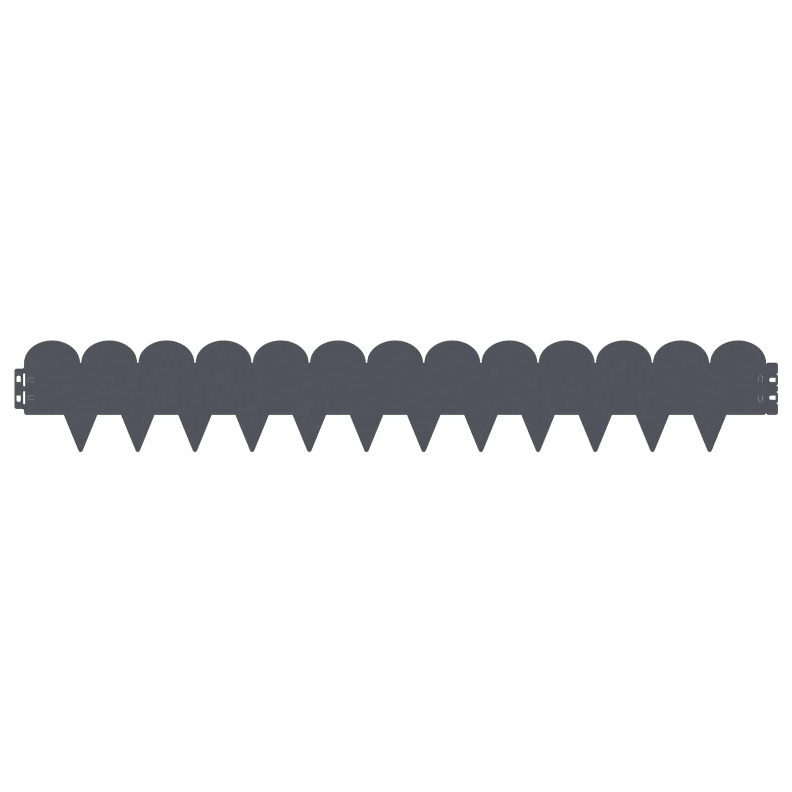 Gazonrand 30 st 103 x 15 cm Staal Antracietkleurig