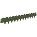 Gazonrand 50 st 103 x 15 cm Staal Olijfgroen