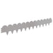 Gazonrand 20 st 103 x 15 cm Staal Zilverkleurig