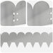 Gazonrand 50 st 103 x 15 cm Staal Zilverkleurig