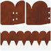 Gazonrand 10 st 103 x 15 cm Staal Roestig