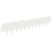 Gazonrand 30 st 103 x 20 cm Staal Wit