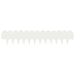 Gazonrand 30 st 103 x 20 cm Staal Wit