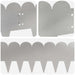 Gazonrand 30 st 103 x 20 cm Staal Zilverkleurig