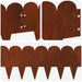 Gazonrand 10 st 103 x 20 cm Staal Roestig